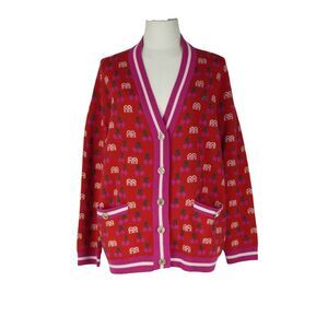 Maje Multicolor Oversized Cardigan